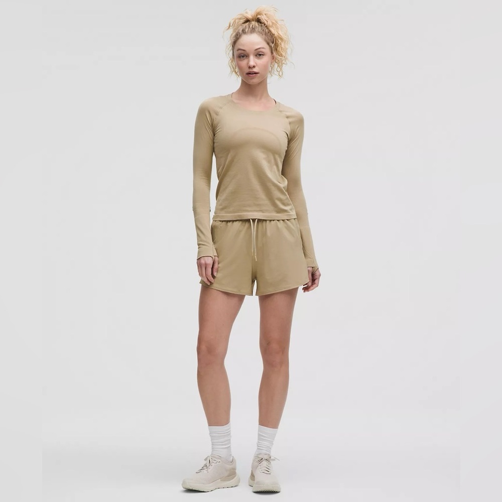 Lululemon Swiftly Tech Long Sleeve Shirt 2.0 Waist Length - Sheer Oak, Size 4 - Picture 6 of 9